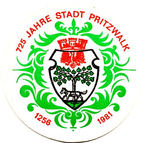 pritzwalk pr-bb pritzwalk 1a (rund215-725 jahre 1981)